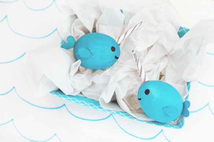 Narwhal Easter Eggs.