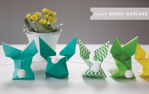 Origami Bunny Garland.