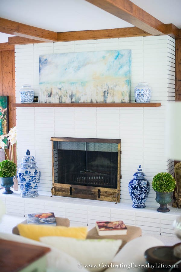 Paint a Brick Fireplace.