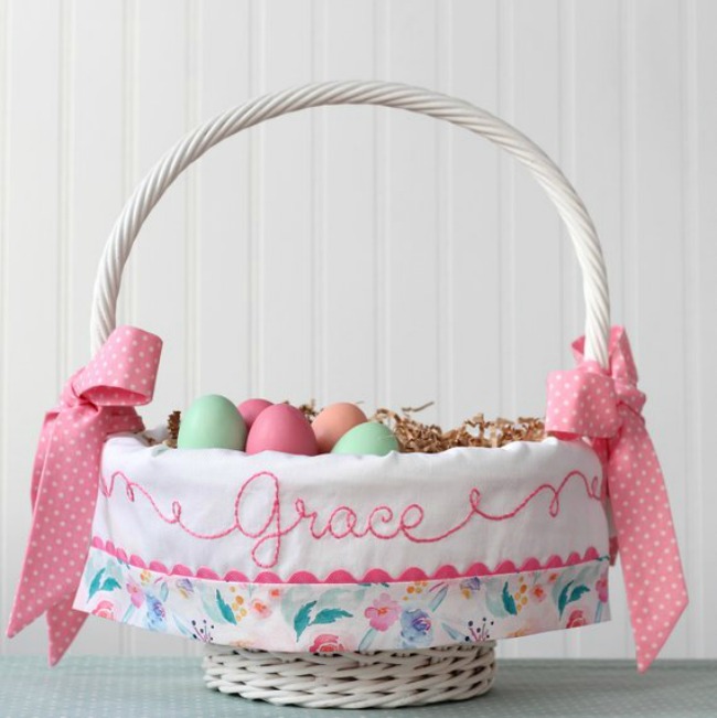 Personalized Easter Basket Liner.