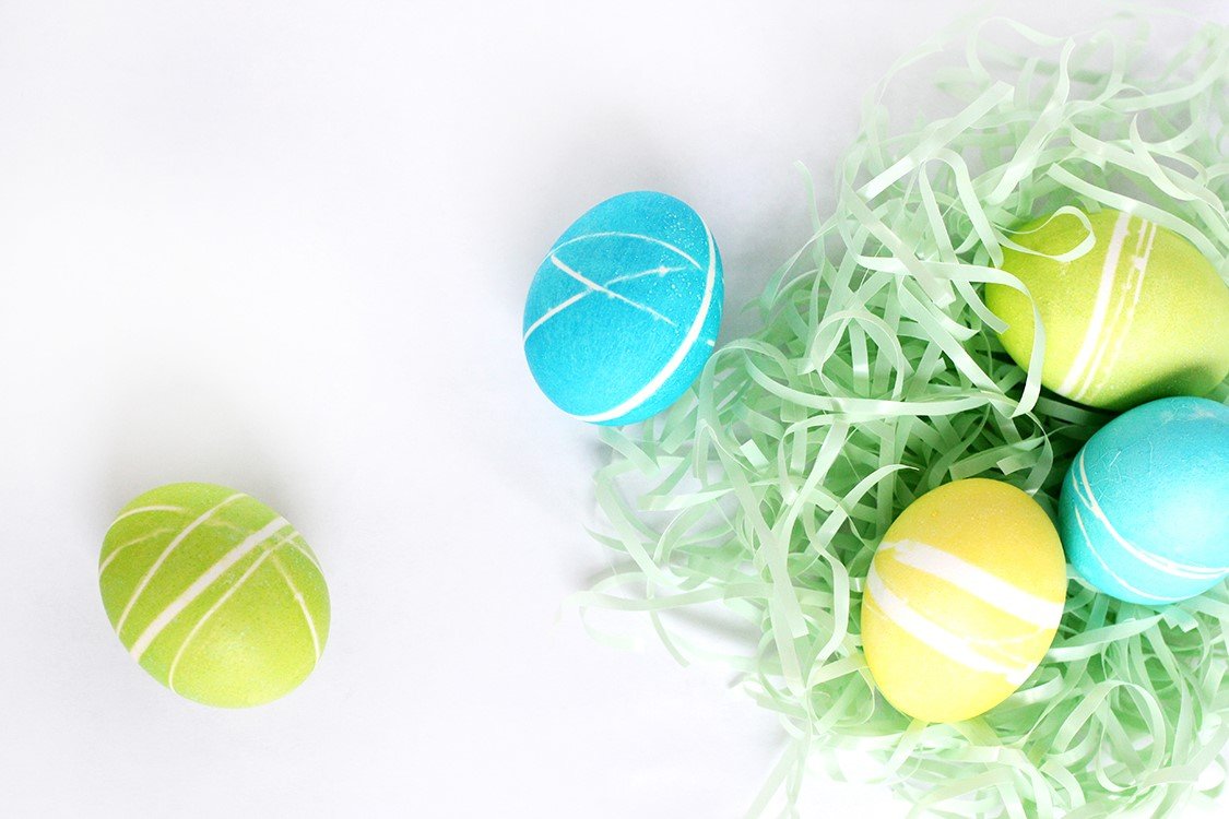 Rubber Band Easter Eggs.
