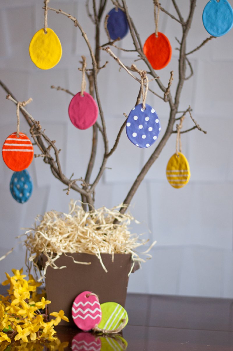 Salt Dough Easter Eggs.