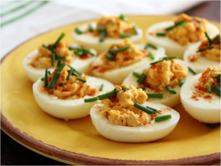 Smokey Deviled Eggs.