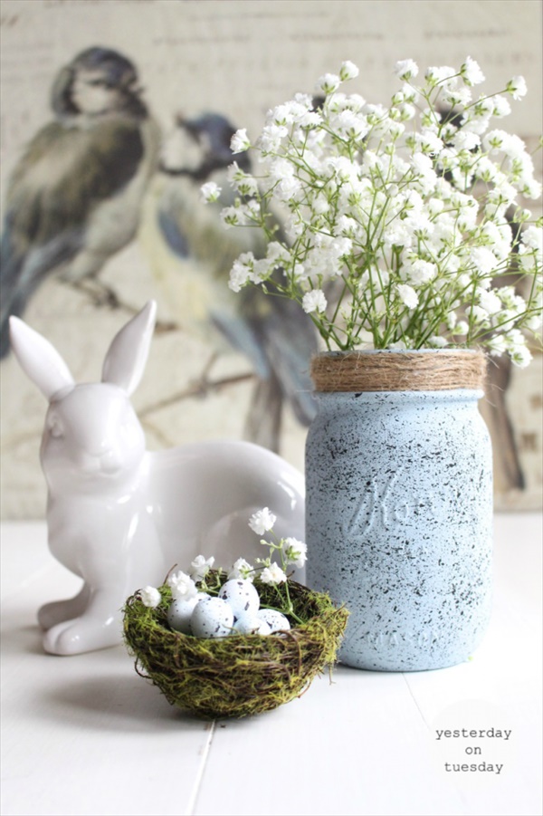 Speckled Robin Eggs Mason Jar.