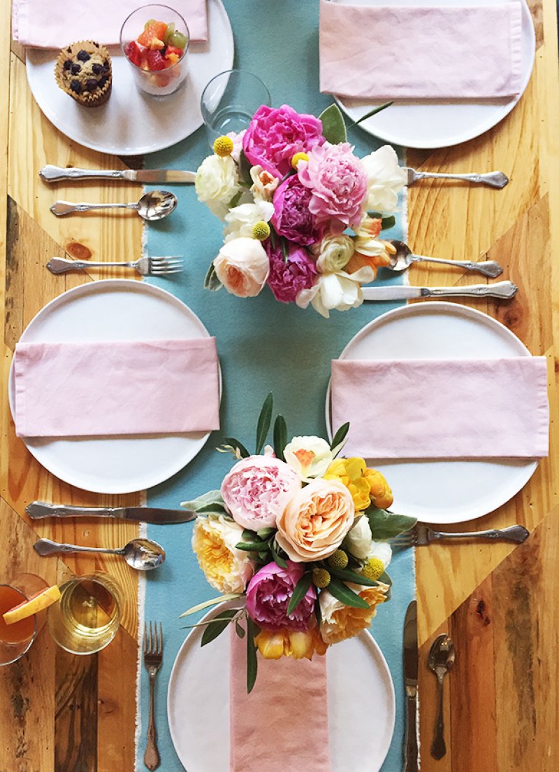 Spring Brunch Tablescape from In Honor of Design.