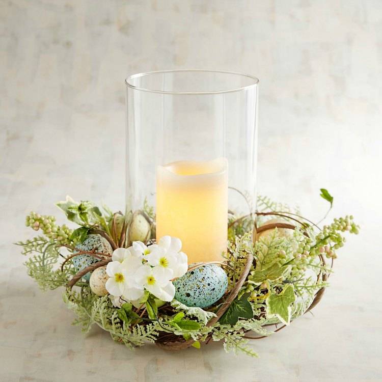 Spring Hurricane Candle Holder.