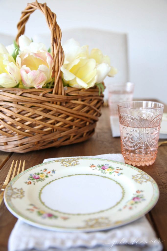 Spring Table Setting.