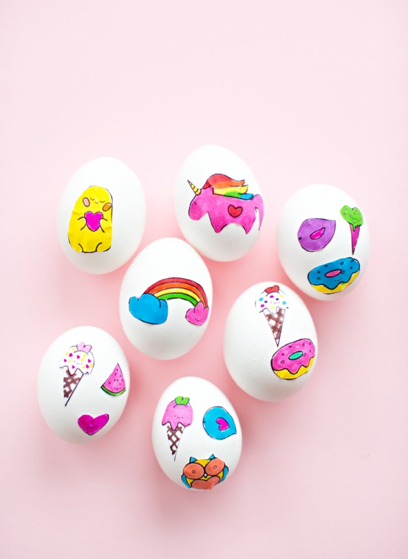 Sticker Art Easter Eggs.