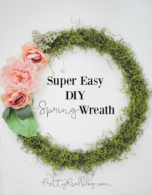 Super Easy DIY Spring Wreath.