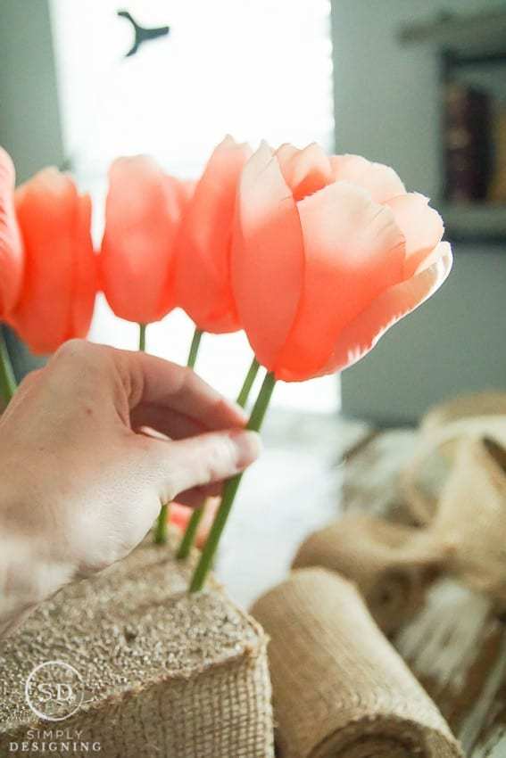 Tulip Centerpiece for Spring.