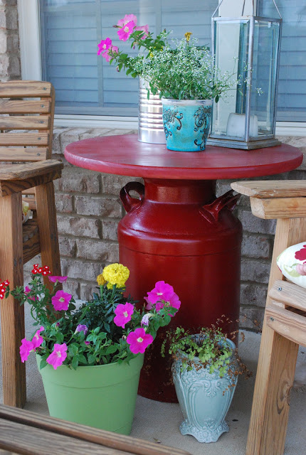 Add some dramatic color to your porch.