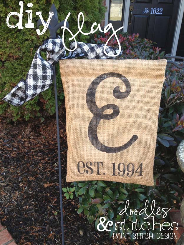 Burlap Flag.