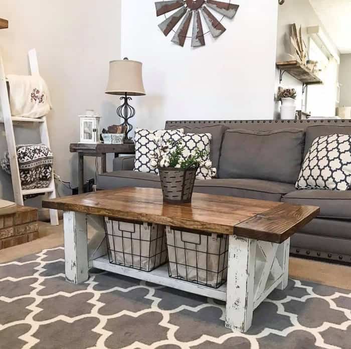 Chunky Farmhouse Coffee Table.