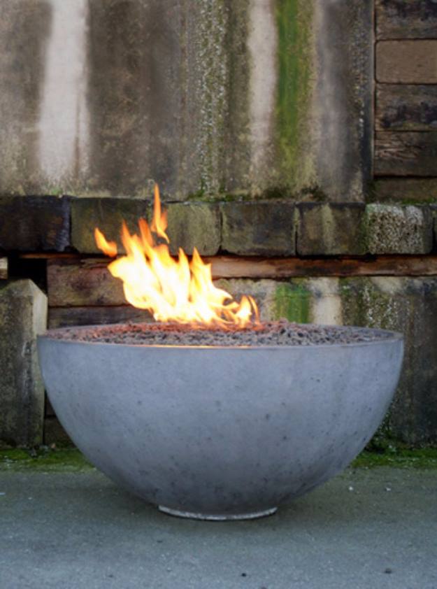 Concrete Pit Fire Bowl.