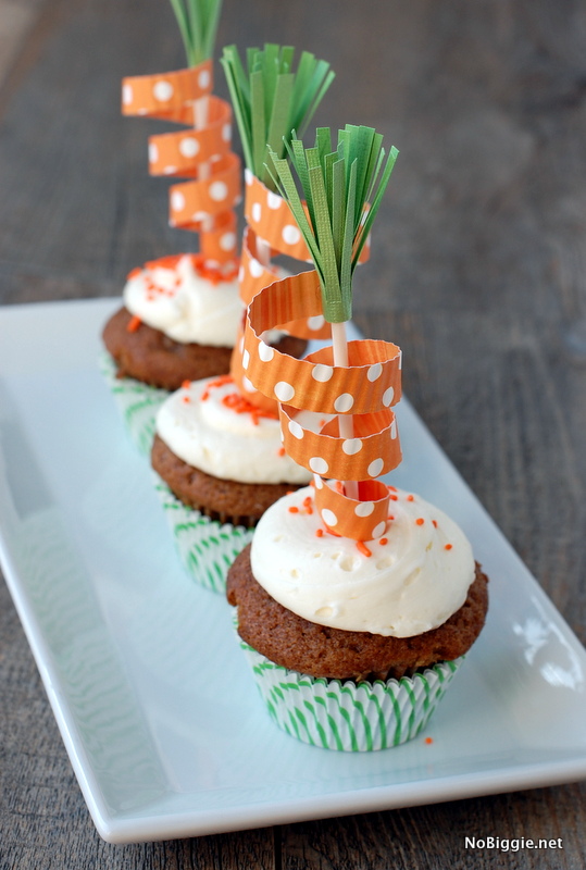 DIY Carrot Cake Toppers from No Biggie.