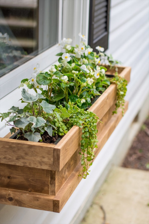 DIY Cedar Window Boxes.