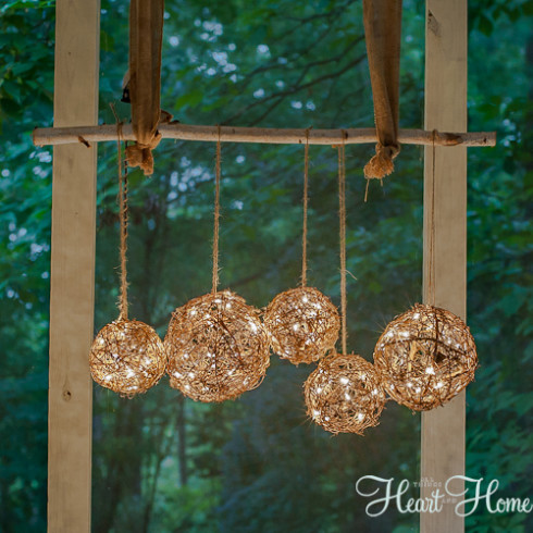 DIY Outdoor Chandalier.