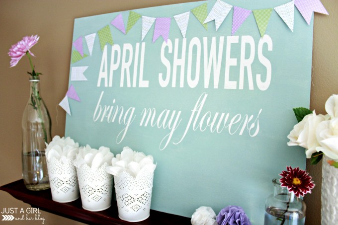 DIY Painted Spring Sign.