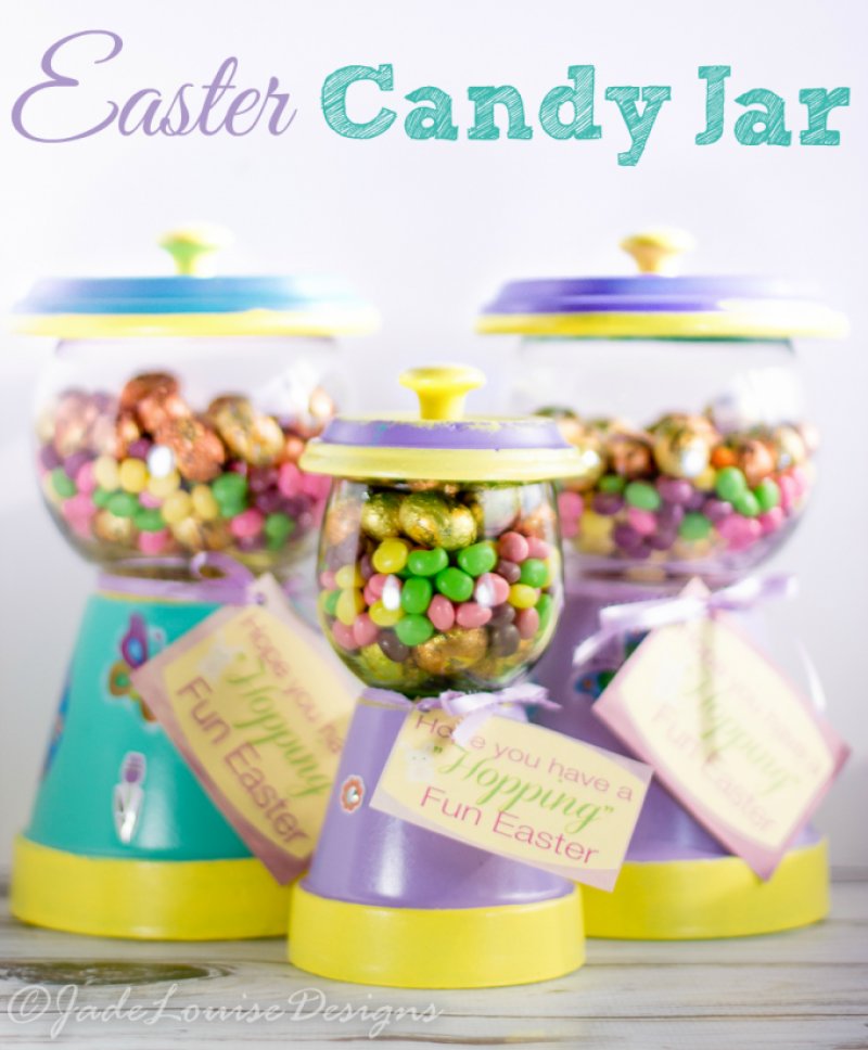 Easter Candy Jar Craft.