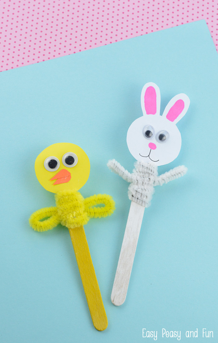 Easter Craft Stick Puppets.