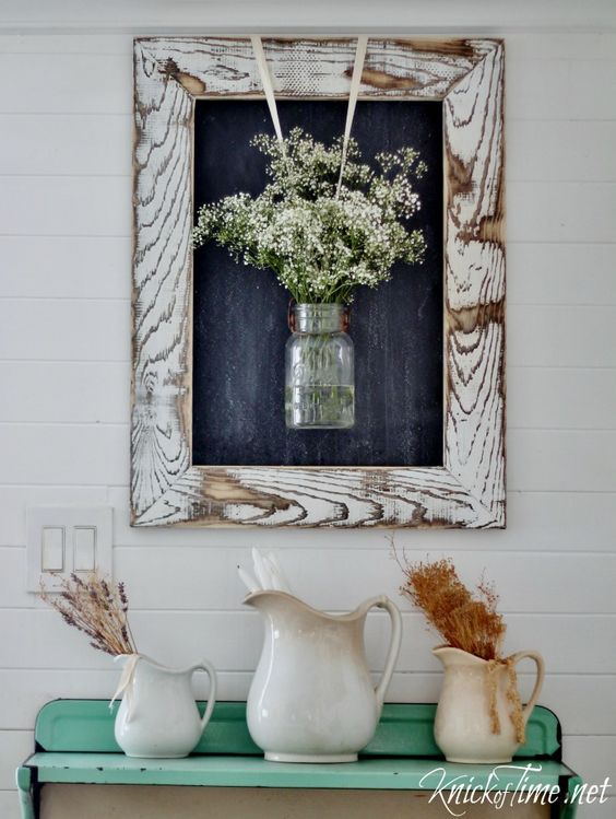 Farmhouse Rustic Wooden Frame.