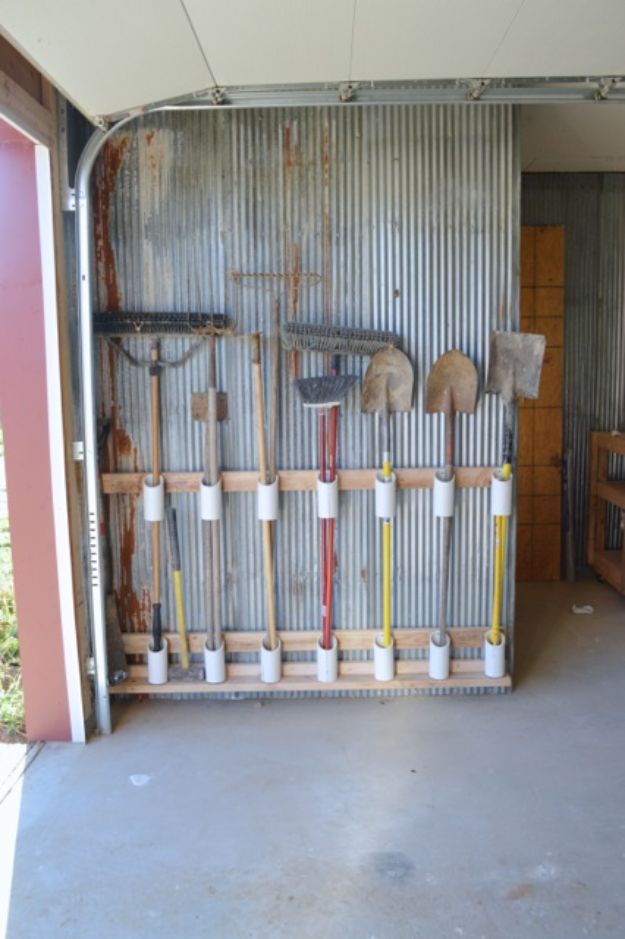 Garden Tool Storage.