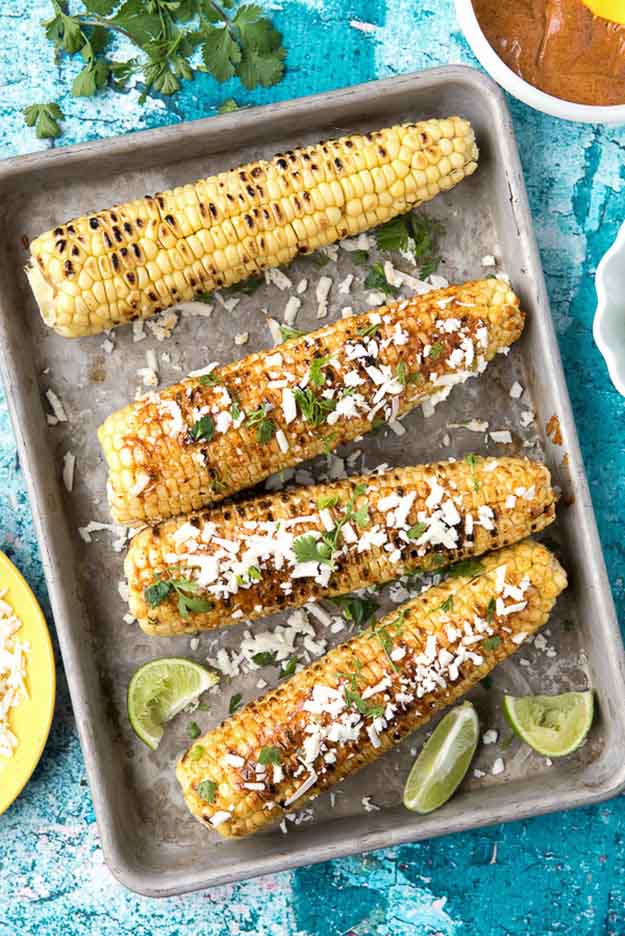 Grilled Mexican Street Corn.