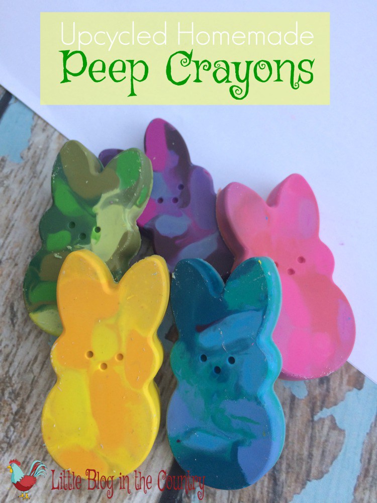 Homemade Peep Crayons.