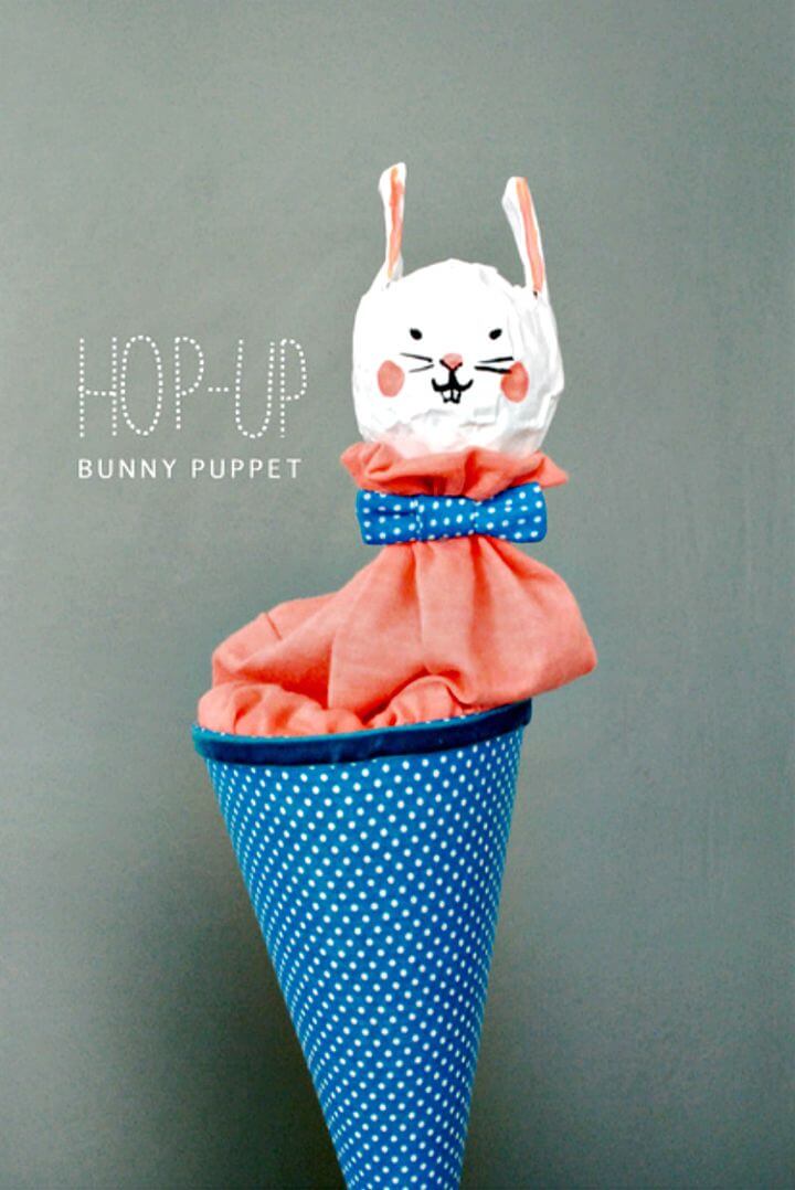 Hop-up Bunny Puppet.