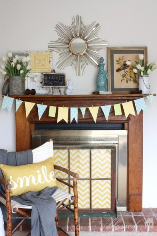 Layered Spring Mantel.