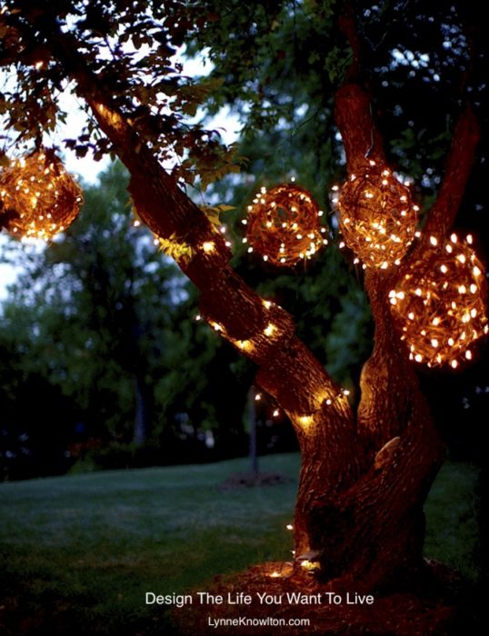 Make Grapevine Lighting Balls.