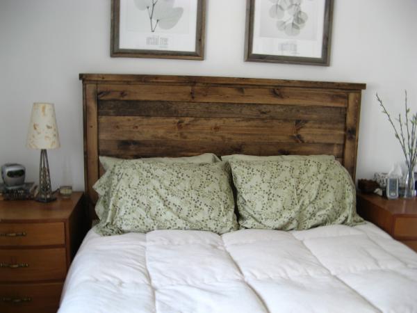 Reclaimed Wood Headboard.