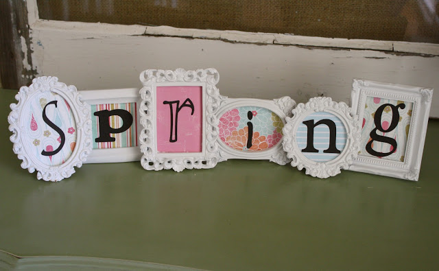 SPRING DIY Mini Frame Sign.