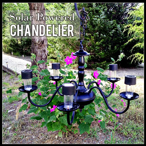 Solar Powered Chandelier.