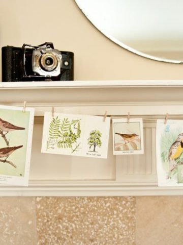 Spring Bird Note Card Garland.