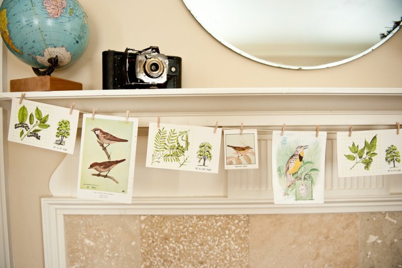 Spring Bird Note Card Garland.