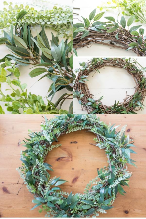 Spring Greenery wreath.