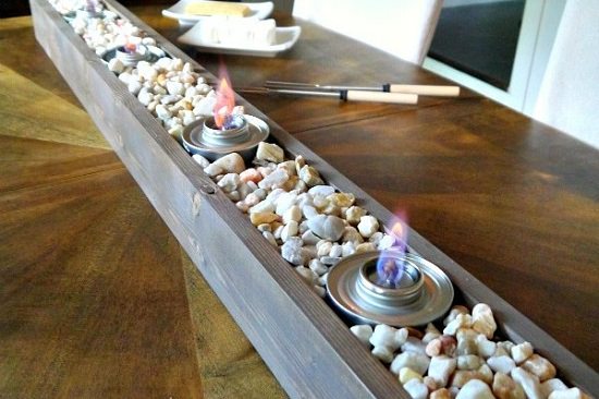 Tabletop indoor firepit project.