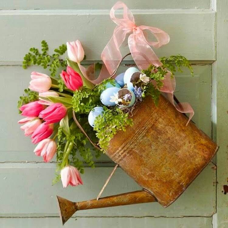 Watering Can Spring Decoration.