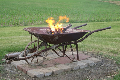 Wheel Mobile Firepit.