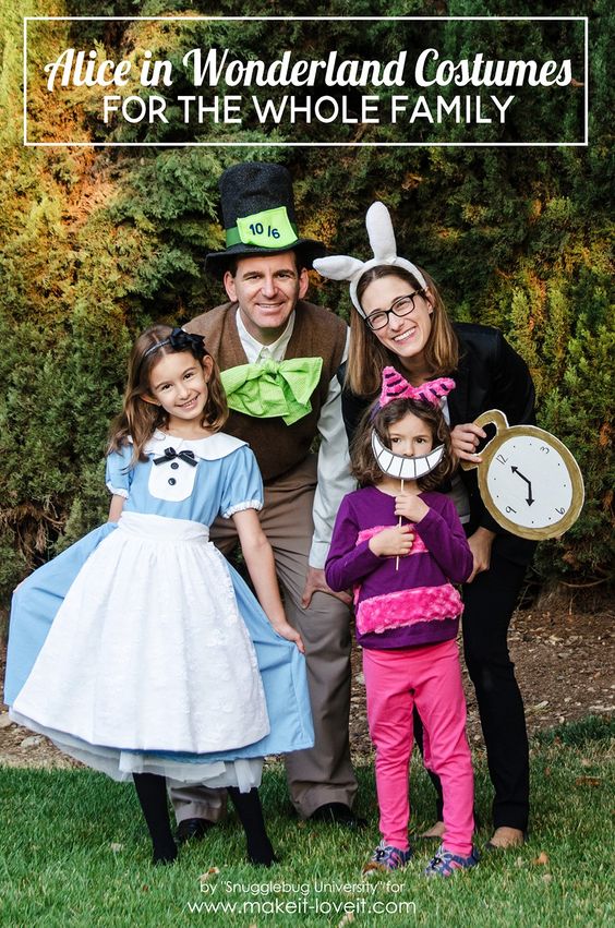 Alice In Wonderland Family Costumes.