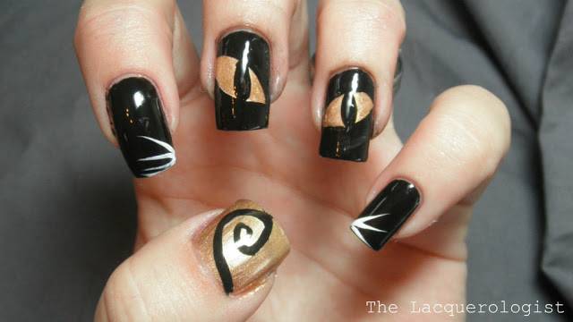 Black Cat Nail Art.