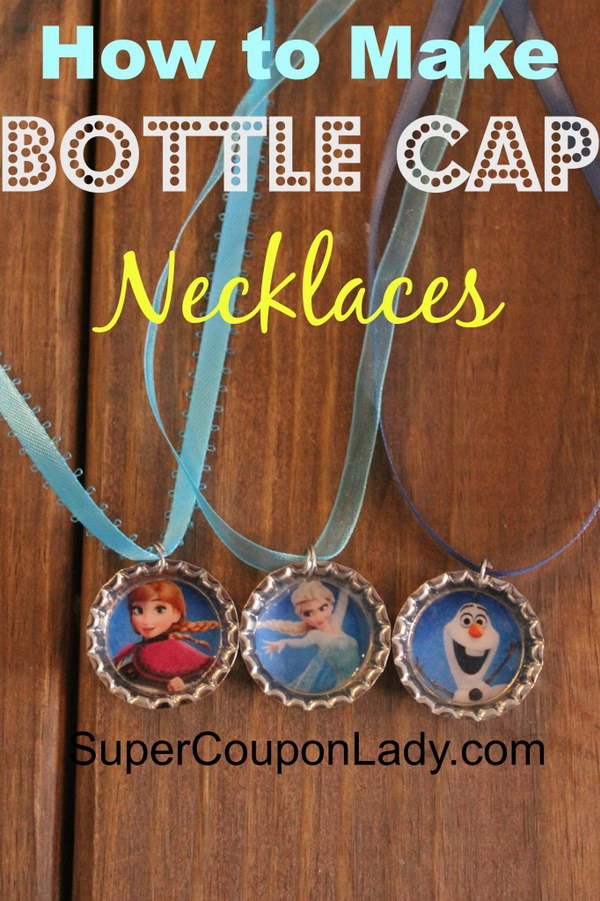 Bottle Cap Necklaces.