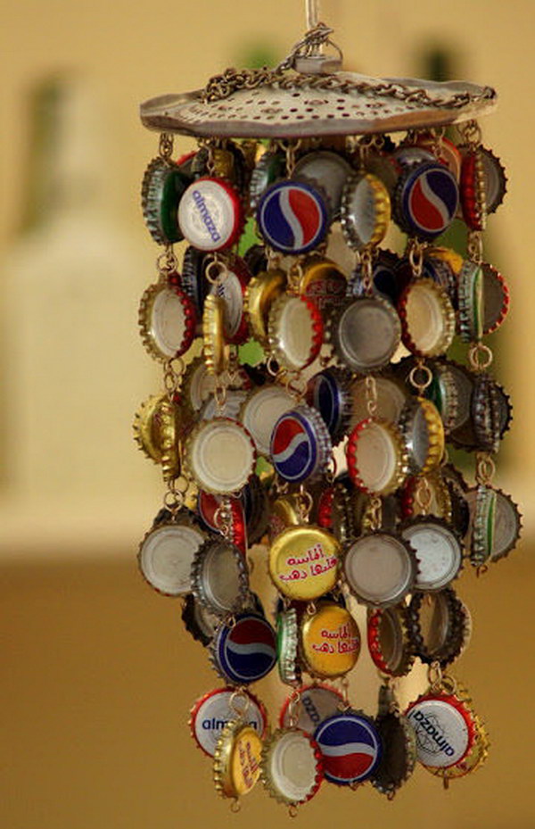 Bottle Cap Wind Chime.