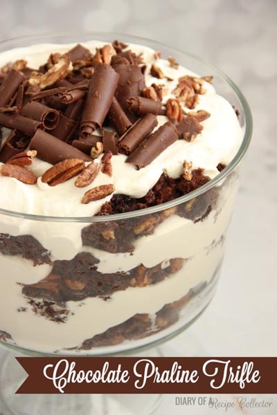 Chocolate Praline Trifle.