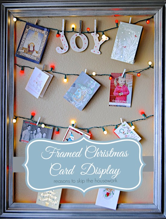 Christmas Card Display.