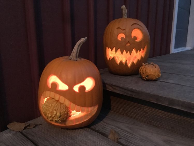 Cool pumpkin carving idea.
