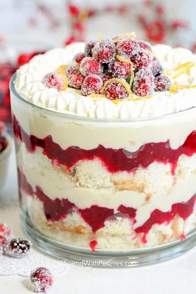 Cranberry Trifle.