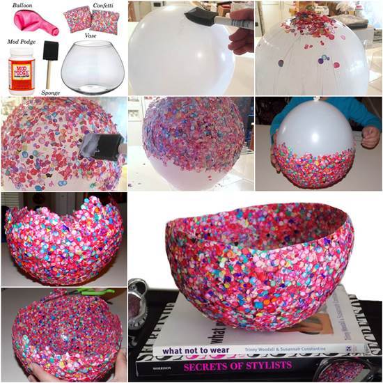 DIY Bowl of confetti.