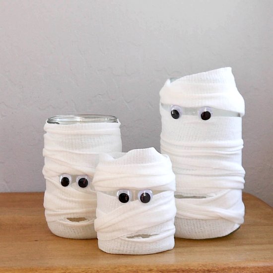 DIY Mummified Jars.